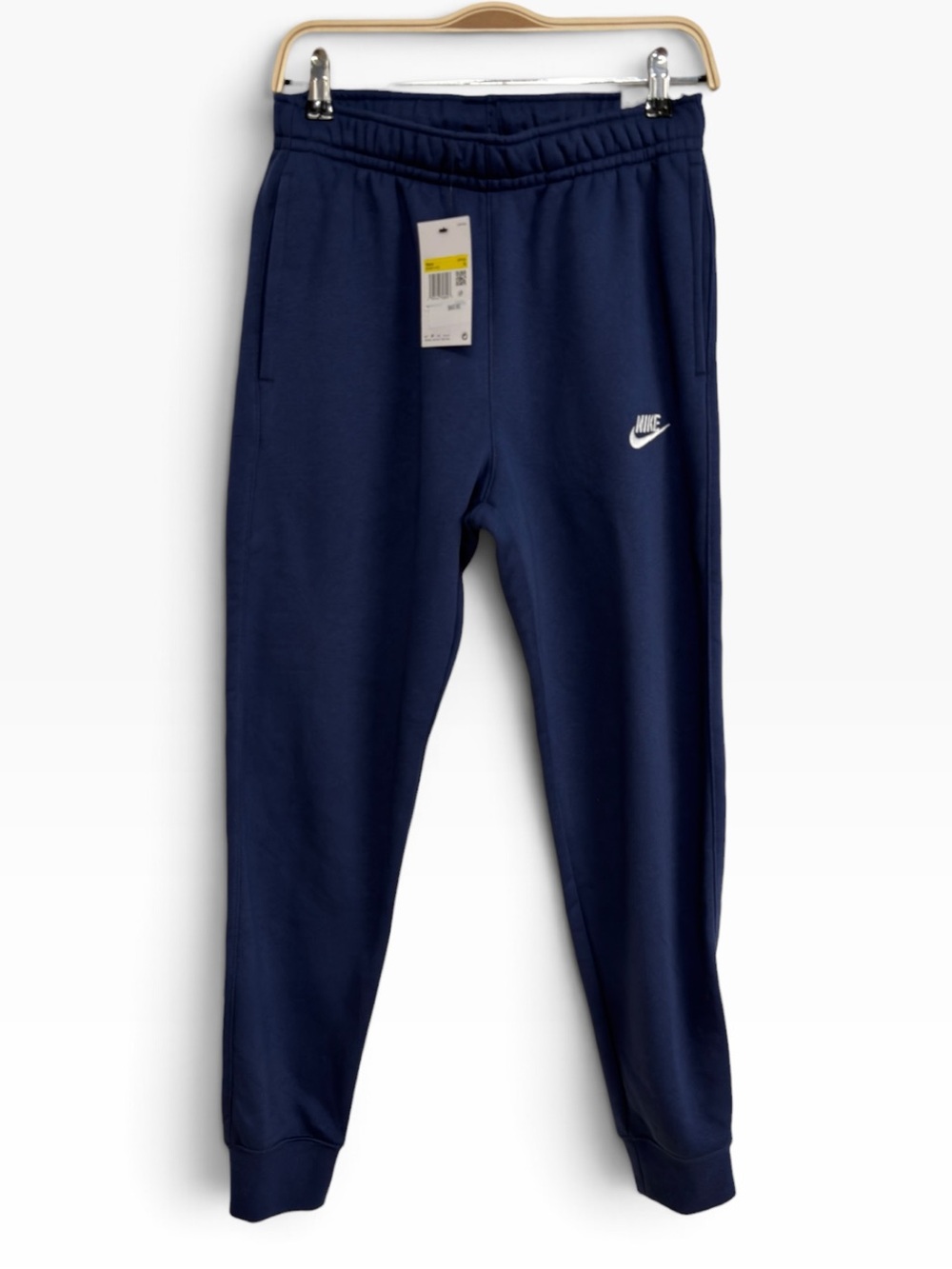 Nike Sportswear Club Fleece Joggers Navy Blue Swoosh Sweatpants Small NWT Men’s